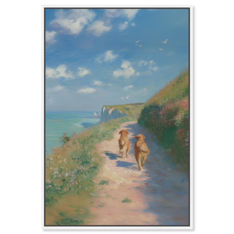 Seaside Buddies Animals Canvas Print by Art Remedy image number 0