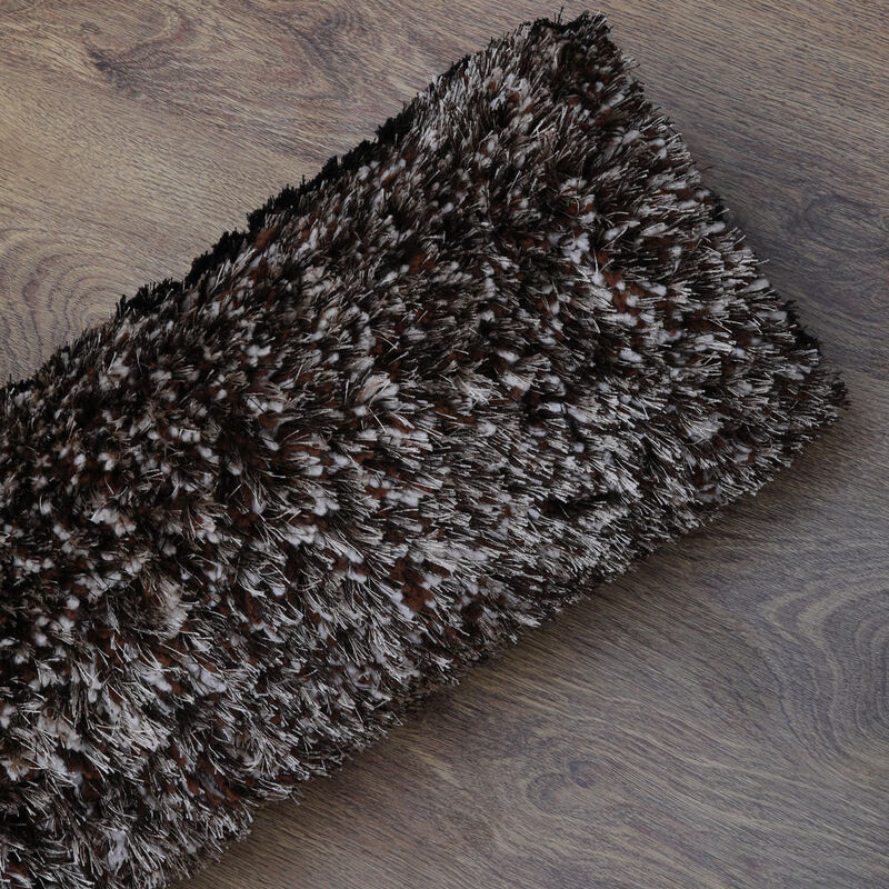 RUGSOTIC CARPETS HAND TUFTED SHAG POLYESTER ECO-FRIENDLY AREA RUGS  - 5'x8', Rectangle, Multicolor, Geometric Modern Design, High Pile Thick Handmade Anti Skid Rugs for Living Room K00018