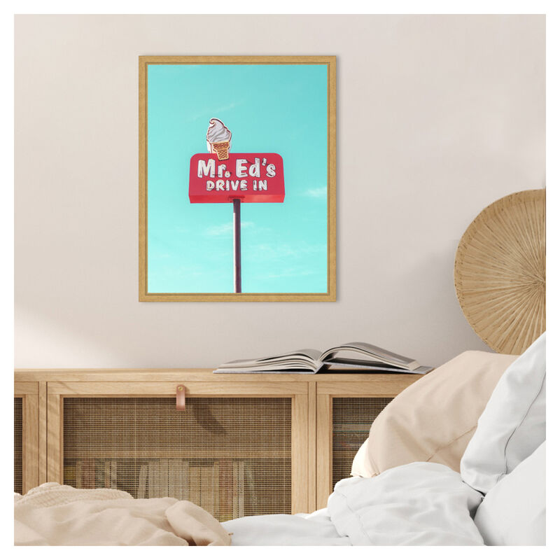 Mr. Eds Drive In Vintage Sign in Urbana by Tom Windeknecht Framed Canvas Wall Art image number 6