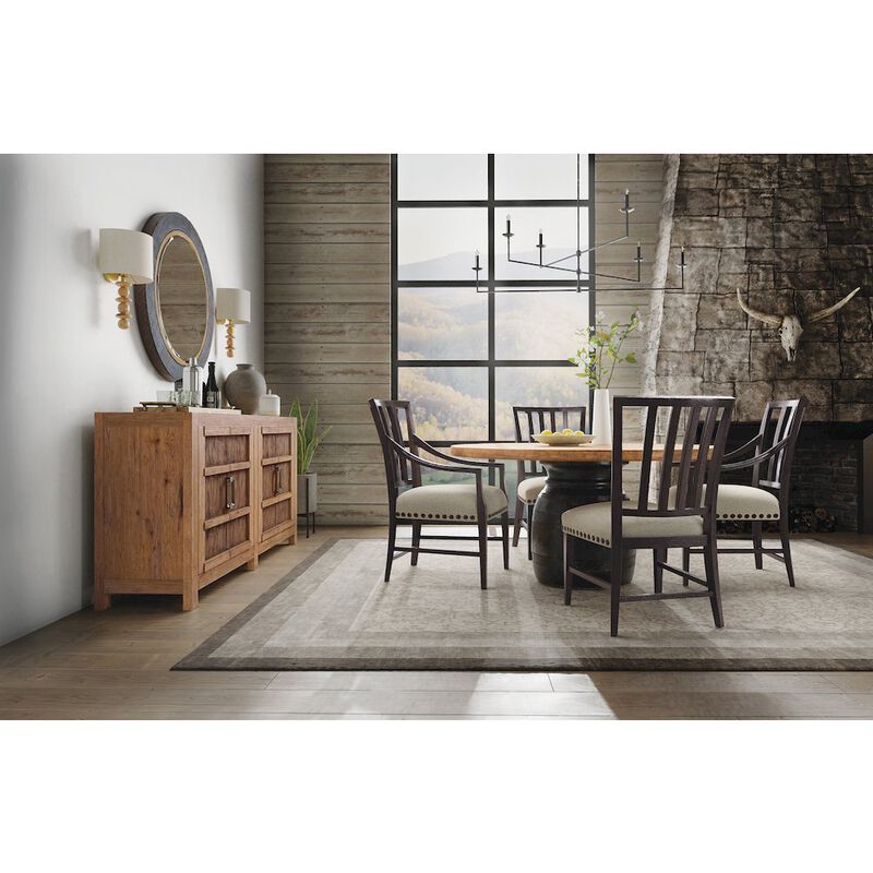 Hooker Furniture Big Sky Wood and Fabric Side Chair image number 7