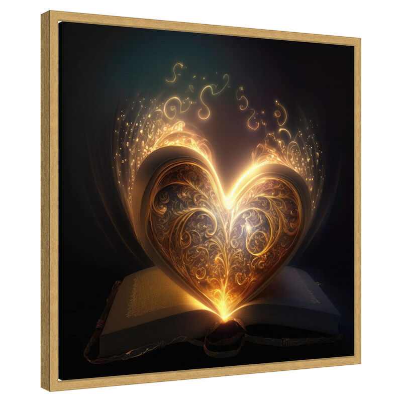 The Illuminated Heart by Jake Fouracre Framed Canvas Wall Art