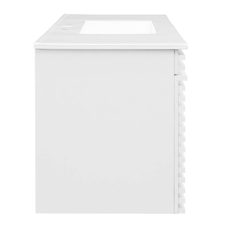 Render 48" Wall-Mount Bathroom Vanity image number 2
