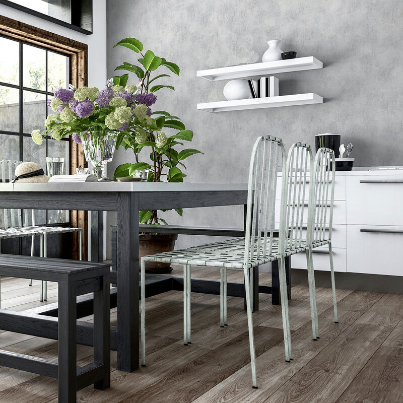 Victor Grey Plaster Wallpaper image number 4