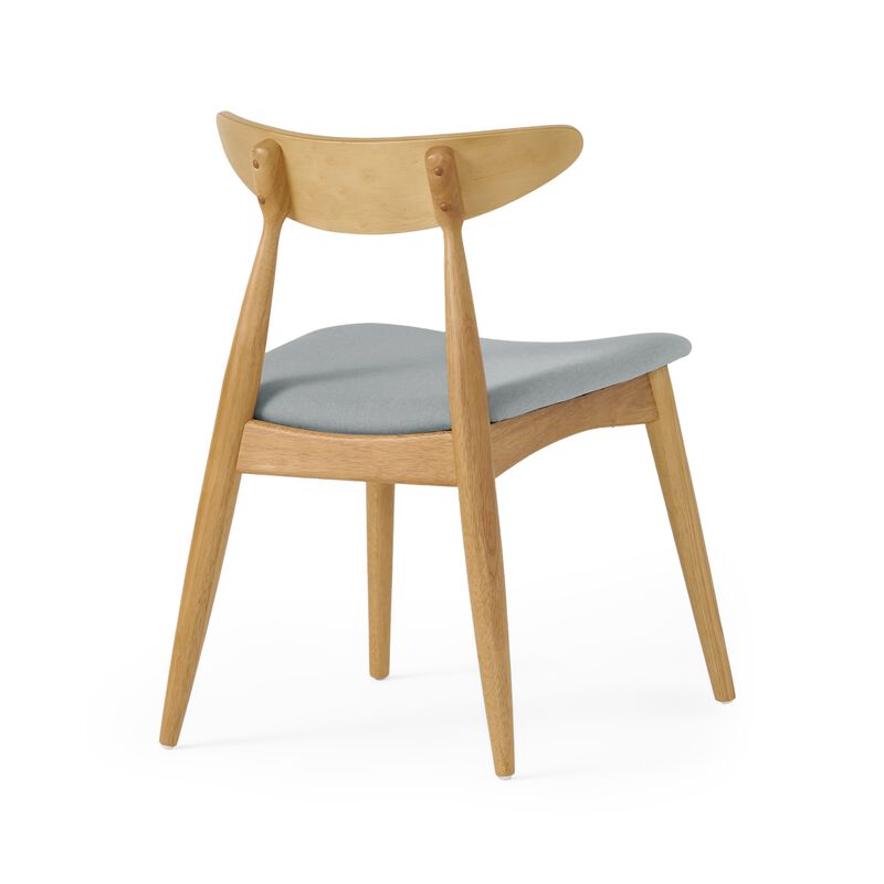 Hoso Dining Chair Set of 2, Curved, Padded image number 2