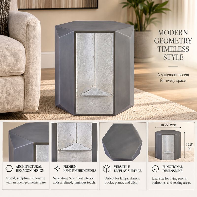 Marovenne Hexagon End Table image number 5