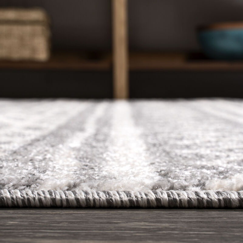 Imlil Tribal Geometric Stripe Area Rug