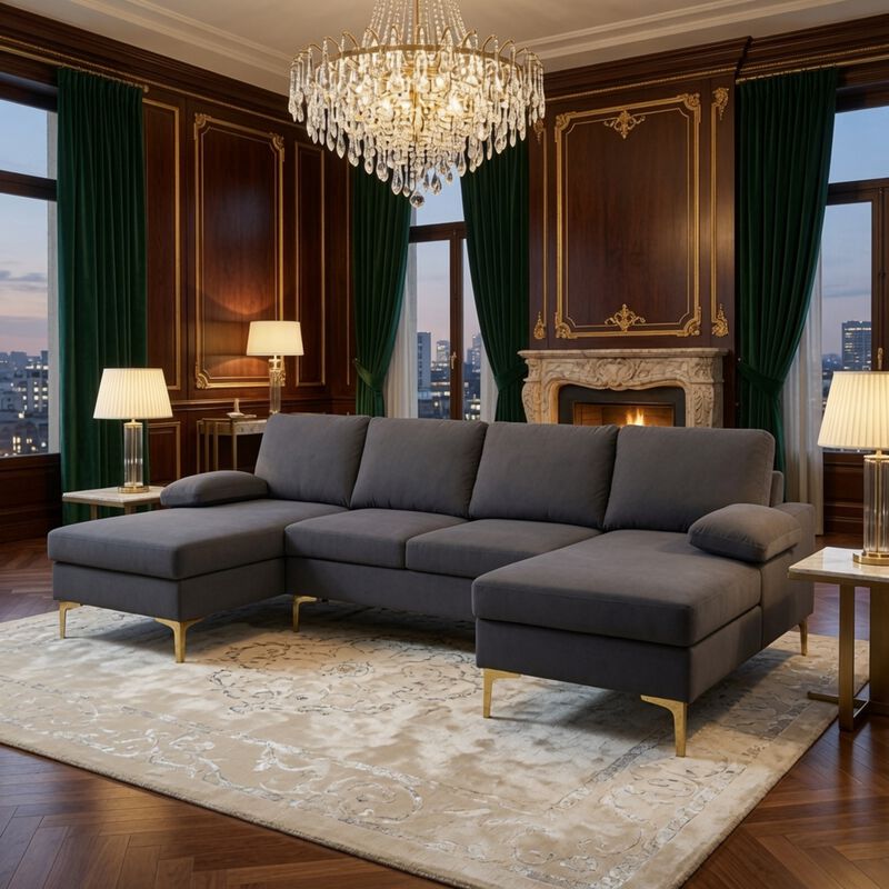 Nasbob U-Shaped Sectional Sofa image number 2