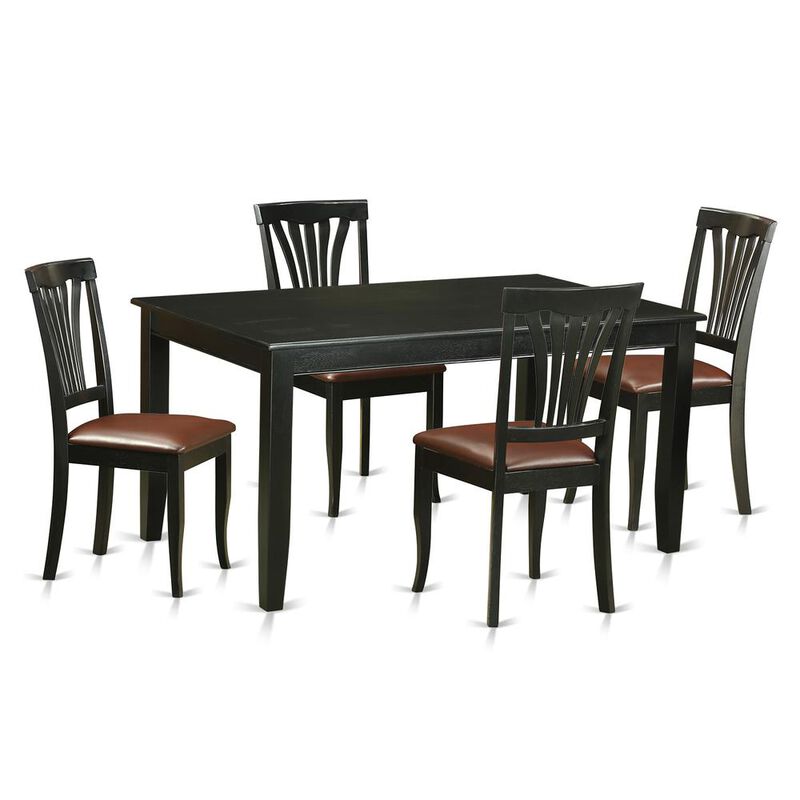 East West Furniture 5  Pc  Dinette  set  -  Kitchen  dinette  Table  and  4  dinette  Chairs