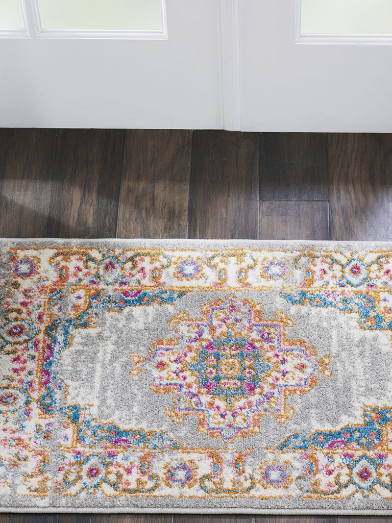 Passion PSN03 Gray 1'10" x 6' Rug image number 1