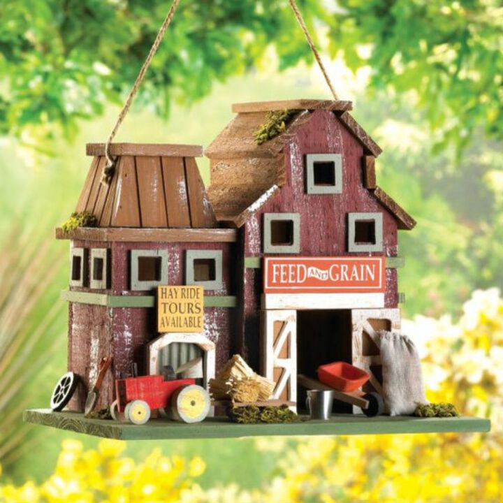 Actifo Feed and Grain Farmhouse Bird House