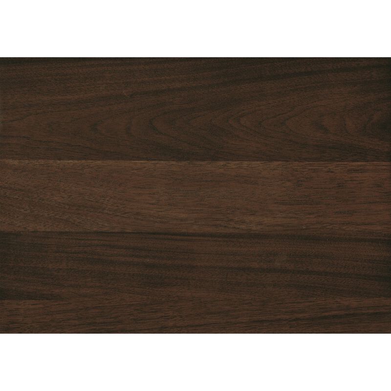 Manny Dining Table with Picnic Style Trestle Base, Walnut Wood 71 Inch