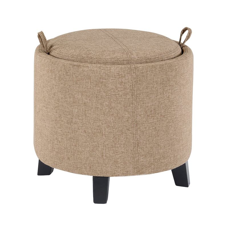 Convenience Concepts Designs4Comfort Oscar Storage Ottoman with Reversible Tray