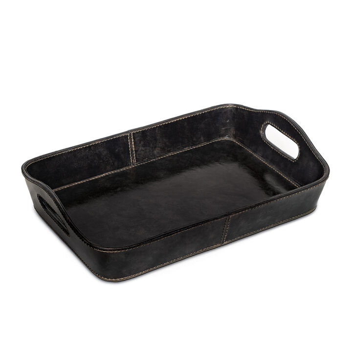 Derby Parlor Leather Tray