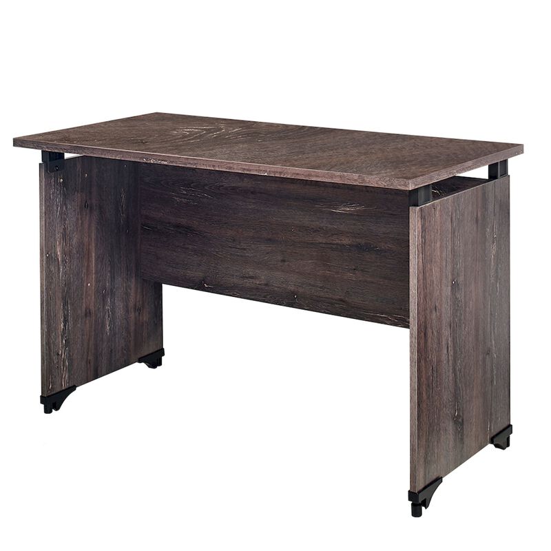 FC Design Klair Living Farmhouse Composite Wood Writing Desk in Rustic Gray image number 1