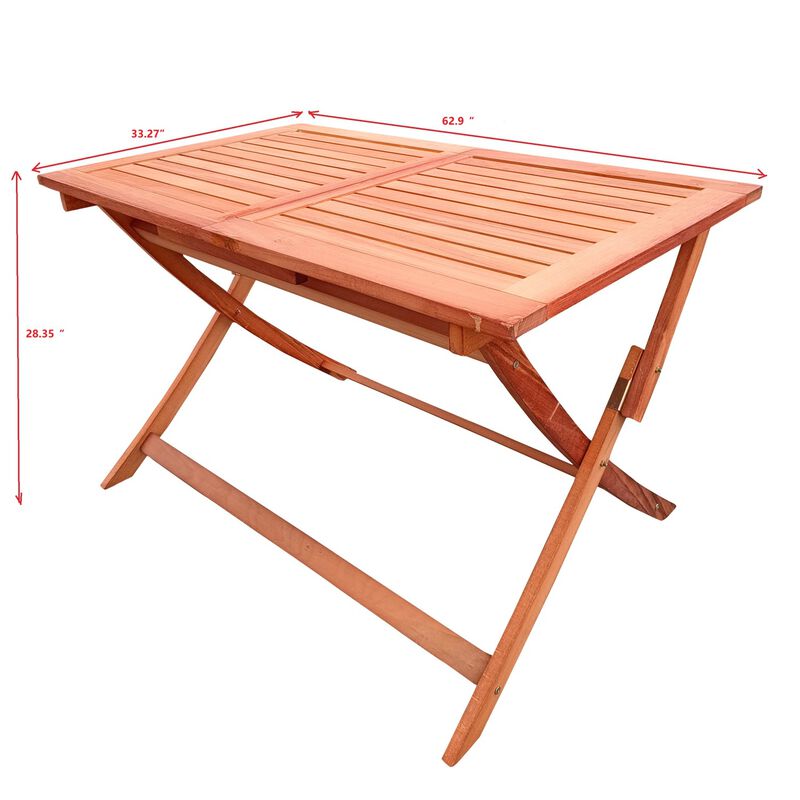 Streamdale Folding Patio Set 1 Table & 4 Chairs image number 7