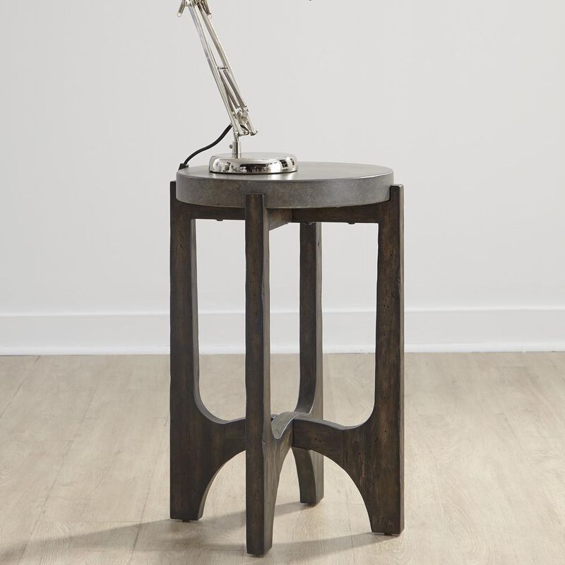 Liberty Furniture Cascade Chair Side Table in Wirebrush Rustic Brown image number 1