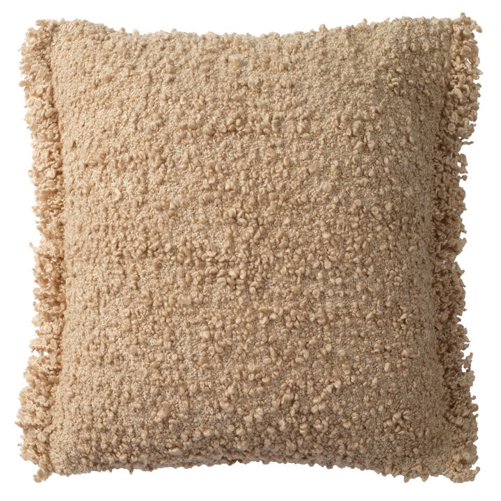 Angora Brush Plush 26"X26" Pillow Cover