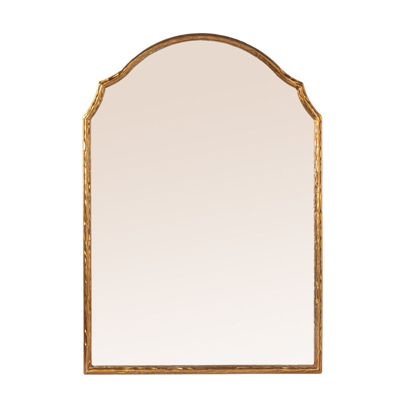 Framed Wall Mirror with Detailed Trim, Gold image number 3
