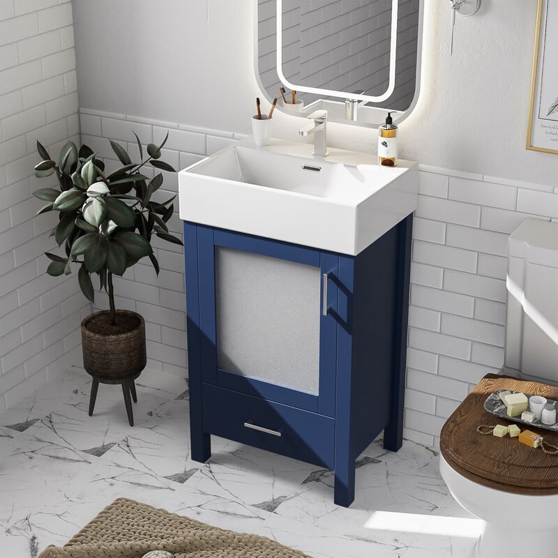 Compact 20-Inch Bathroom Vanity for Small Spaces