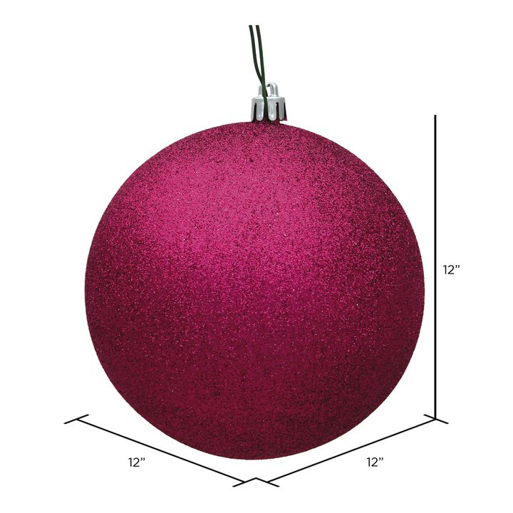 Vickerman Fuchsia Glitter Ball Drilled Cap -