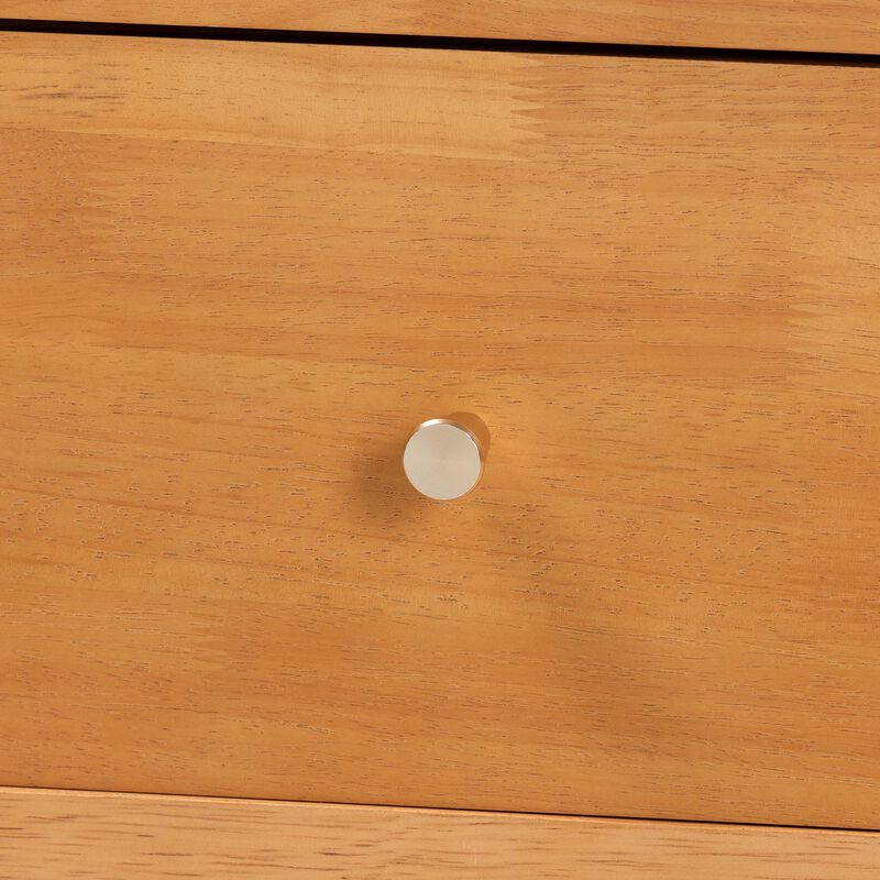 Baxton Studio Lucera Mid Century White 2 Drawer Bobbin Nightstand