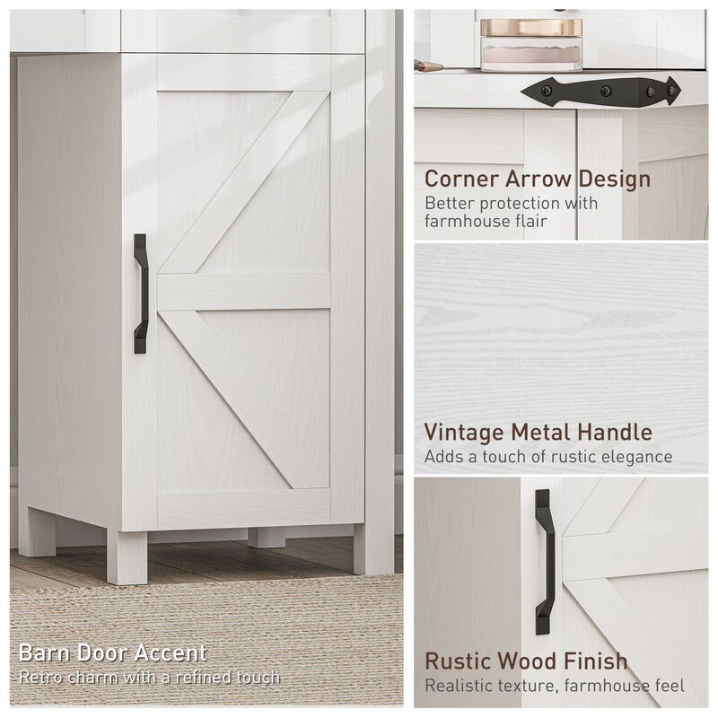 Elegant Dressing Table / Makeup Table with Storage for Bedroom or Vanity