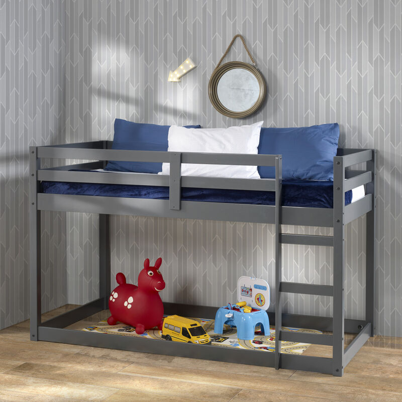 Gaston Loft Bed, Gray 38180, Twin