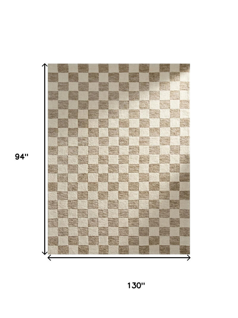 HomeRoots Checkered Power Loom Area Rug image number 3