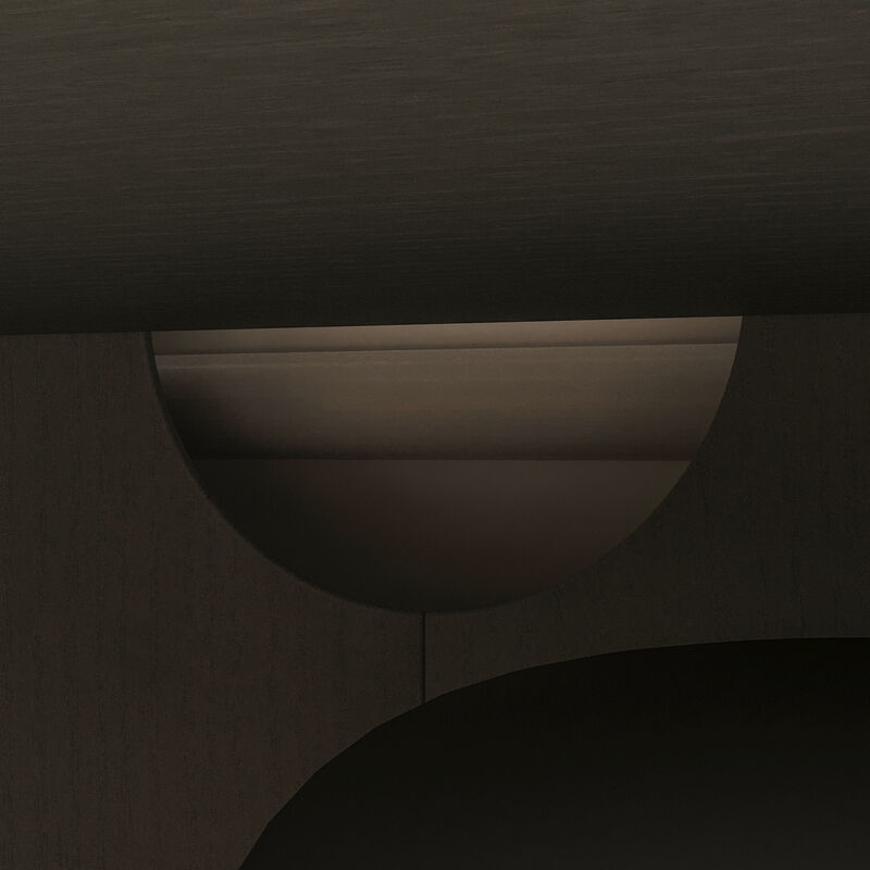 FUFU&GAGA Solid Wood Multi-layer Board TV Media Console with 4 Sliding Glass Doors, Integrated Handles, Retro Gray Finish (66.1 in. W x 15.7 in. D x 24.8 in. H)