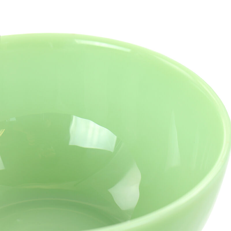 Martha Stewart 2 Piece 6 Inch Jadeite Glass Bowl Set in Jade Green