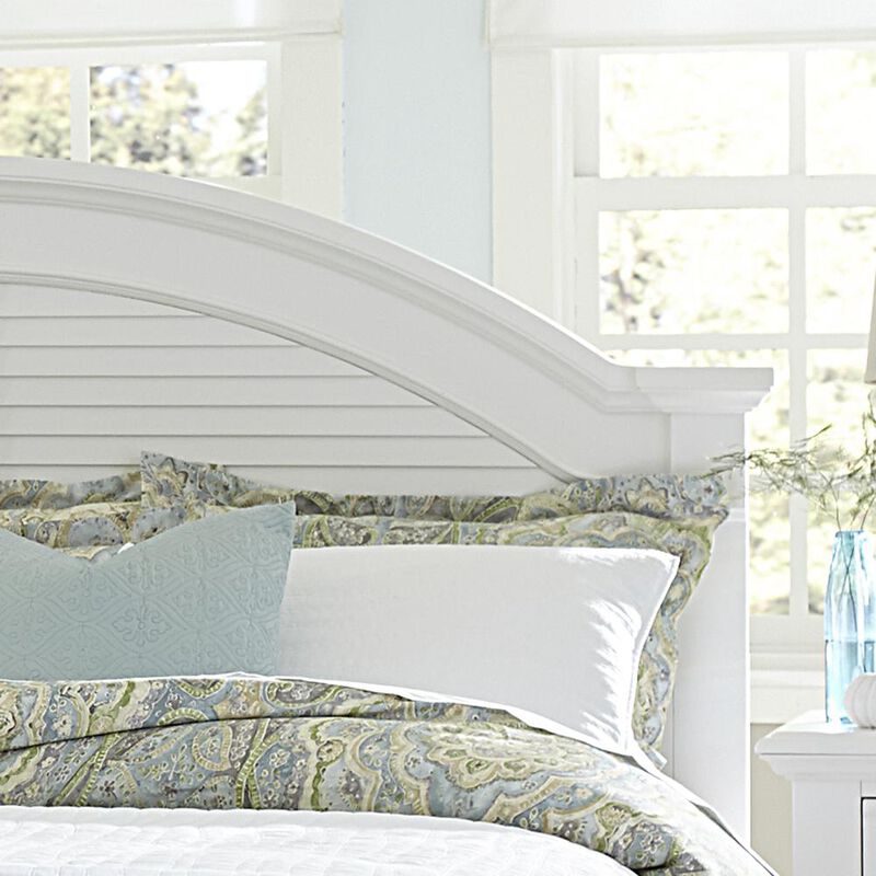 Liberty Furniture Summer House I Queen Panel Headboard in Oyster White image number 3
