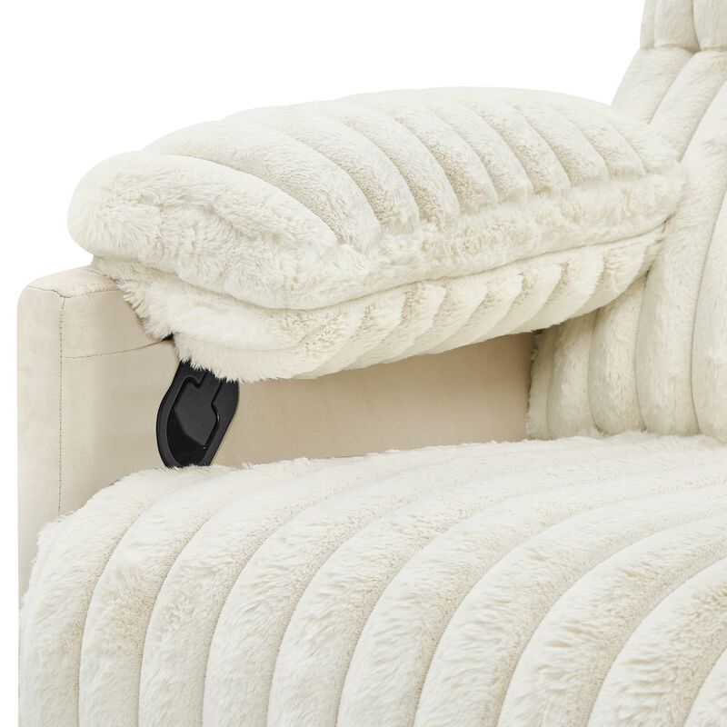 Roundhill Furniture Bocaton Wide Wale Corduroy Upholstery Manual Recliner