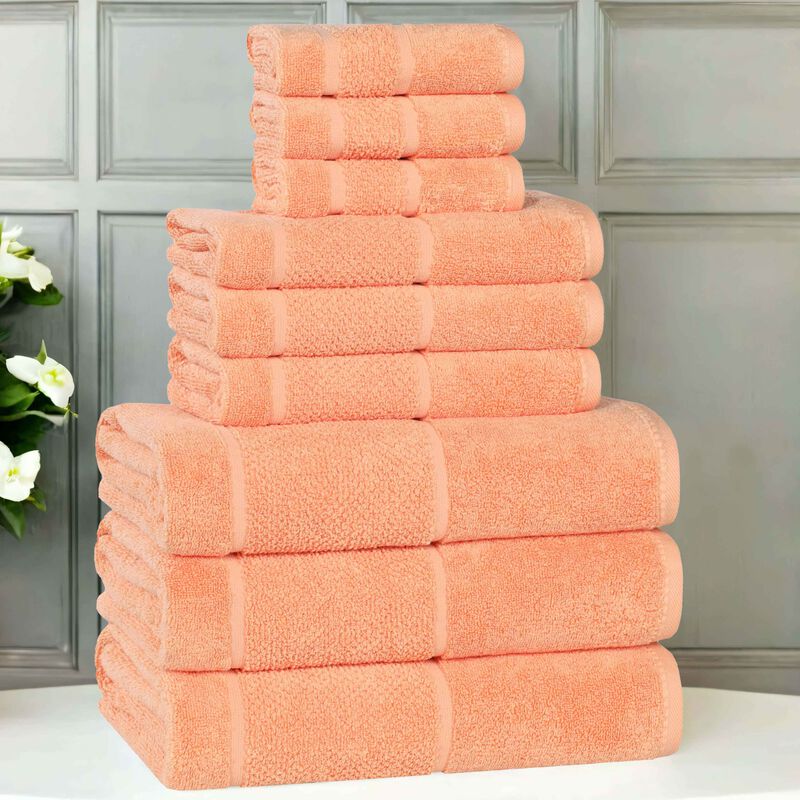 Smart Twist Cotton Viscose Blend Towel Set Quick Dry Bath Towels image number 1