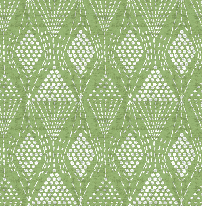 Grady Green Dotted Geometric Wallpaper (Set of 2)
