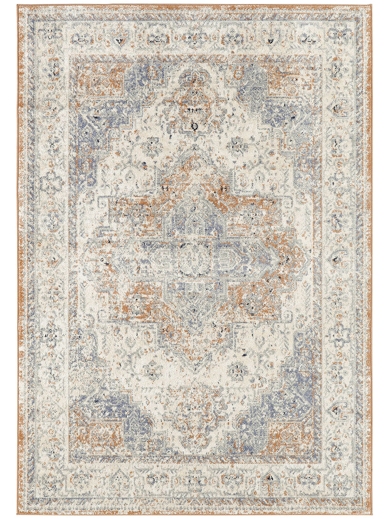 Nourison Essentials Persian NRE07 Beige/Blue 5' x 7' Rug