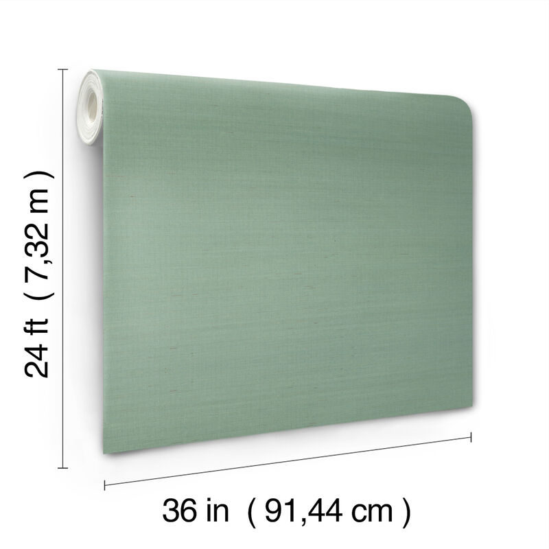 Maguey Sisal Seafoam Wallpaper (Set of 2) image number 3