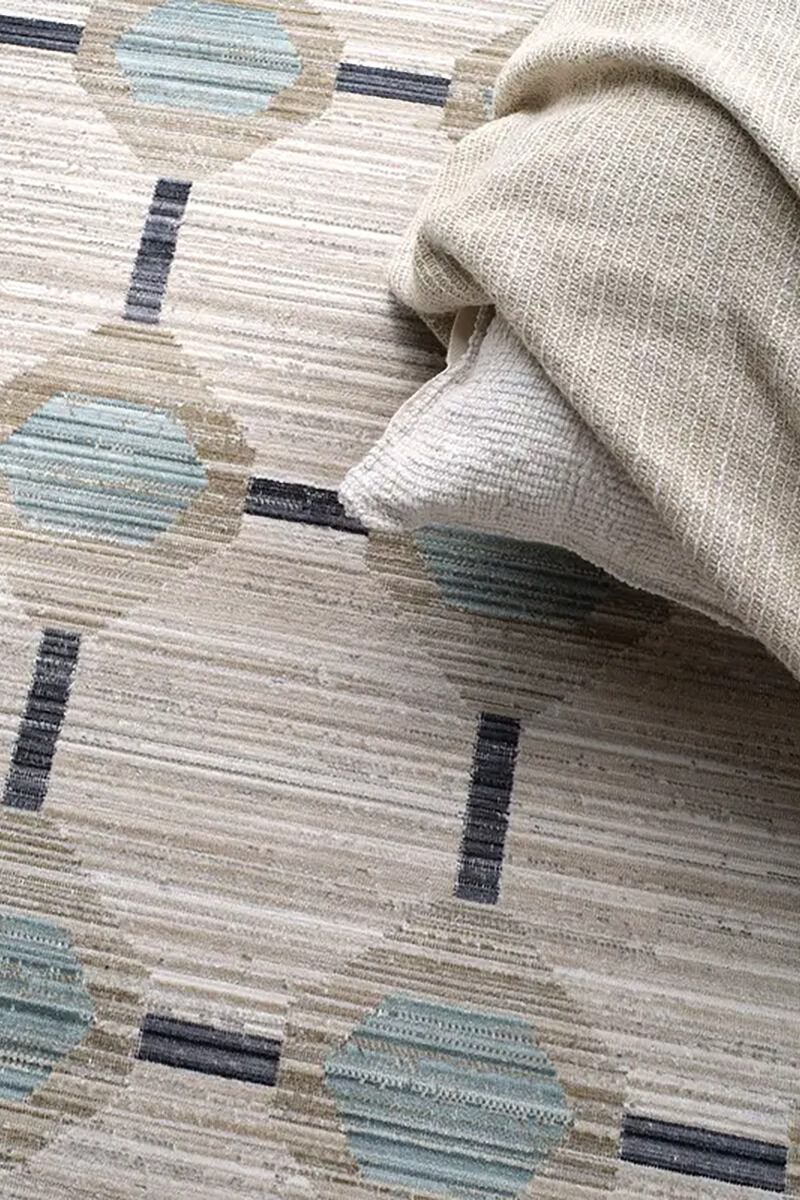 Muted Mosaic Alaric Blue 8'6" x 11'6" Rug image number 6