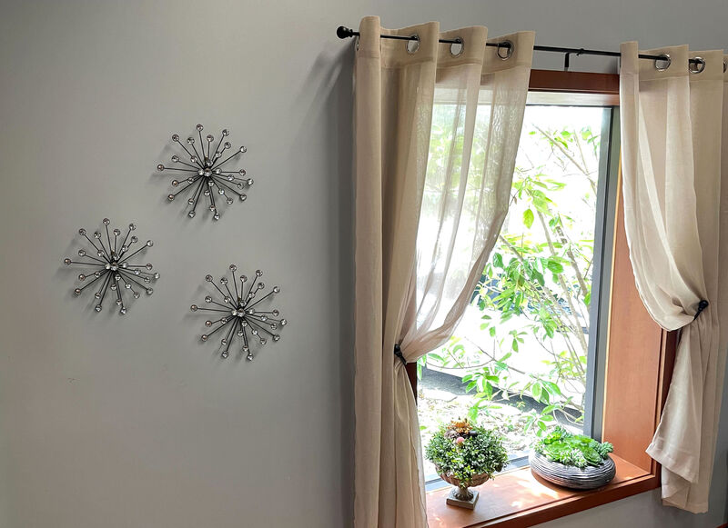 Jeweled 3D Bursting Star Wall Sculpture Set of 3 image number 5