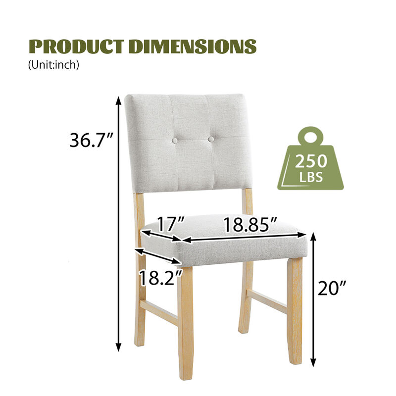 Merax Wooden Dining Chairs Set of 4