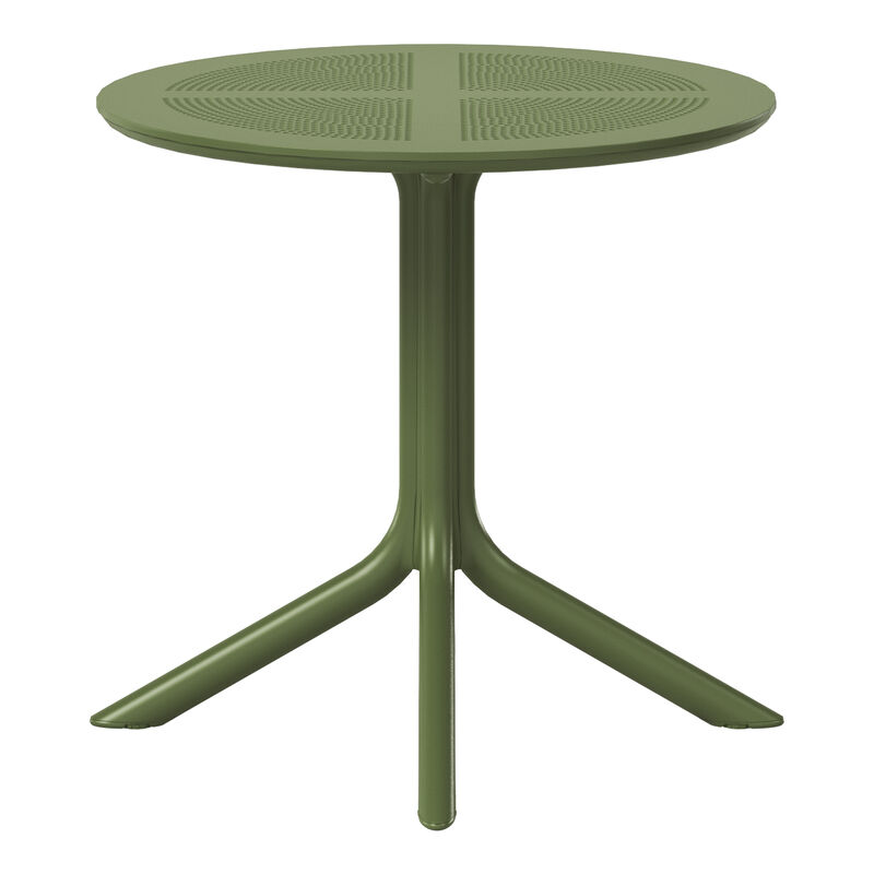WestinTrends 31.5" Round Plastic Outdoor Patio Dining Table for 4