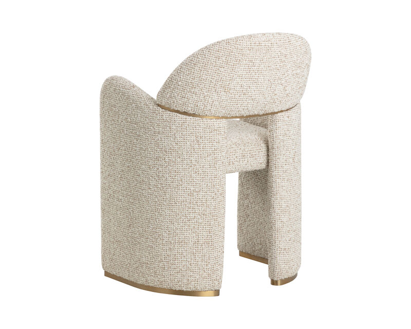 Galen Noah Ecru Dining Armchair image number 3