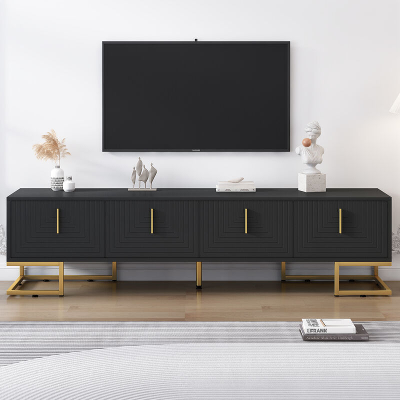 Merax Media Console Table with Cabinets TV Stand