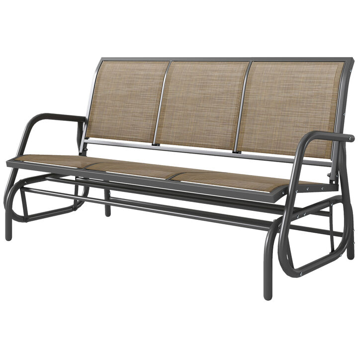 Hivvago 3-Person Outdoor Patio Glider Bench