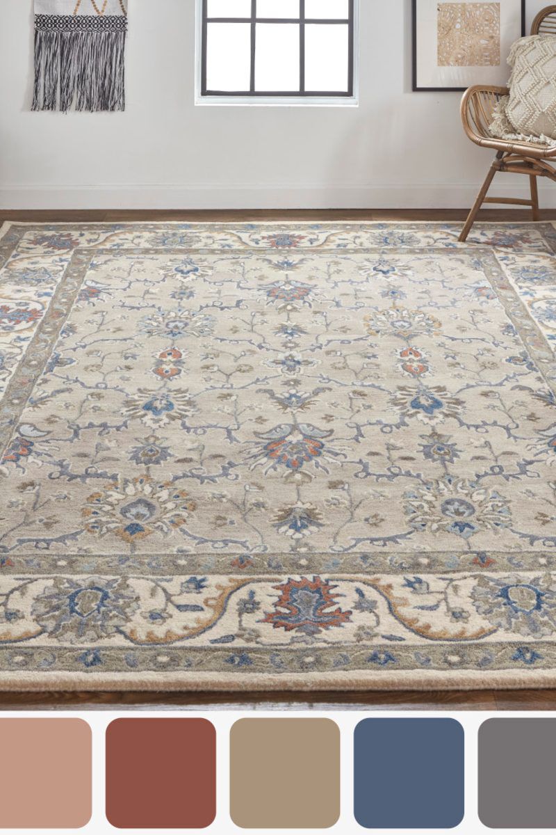 Rylan 8640F Gray 9' x 12' Rug image number 2