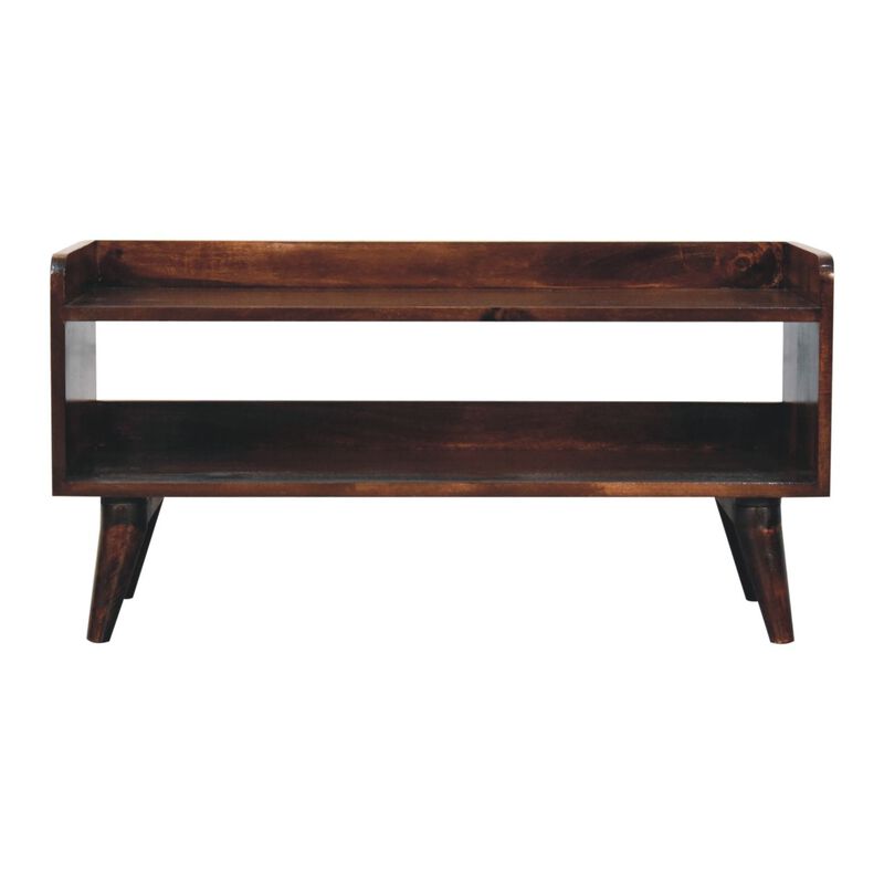 Artisan Furniture Solid Wood California Walnut Nordic Storage Bench