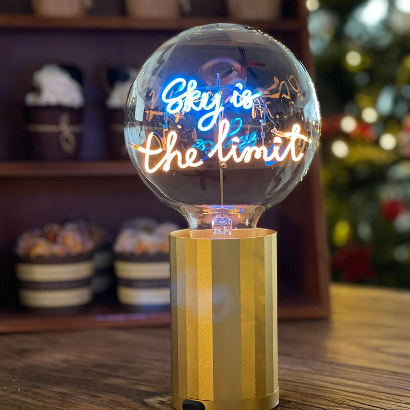 Bulb SKY IS THE LIMIT Blue/ Amber with Base Table Lamp PORTABLE Pop image number 2