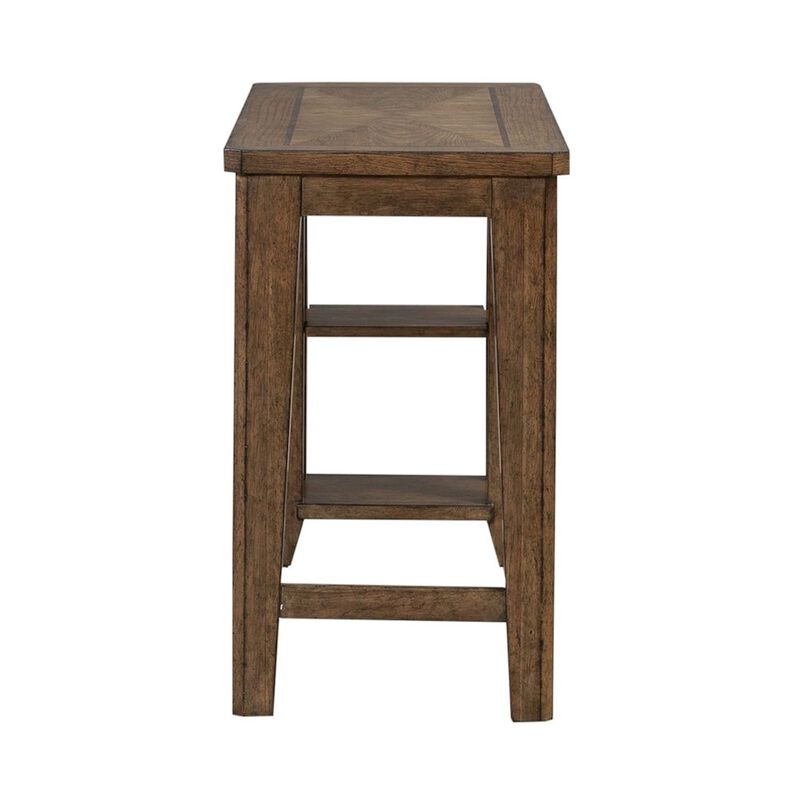 Liberty Furniture Carolina Park Console Table for Living Room - Amber Brown Oak image number 1