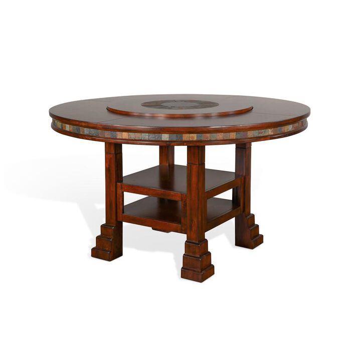 Sunny Designs Santa Fe 60R Table with Lazy Susan