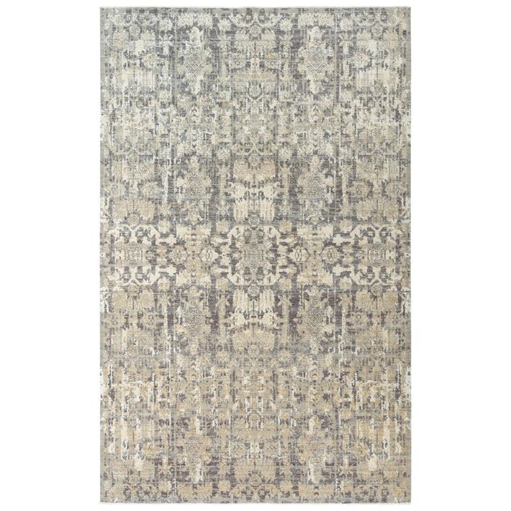 Hybrid Cut Pile Wool/ Tencel Rug, 10' x 13'