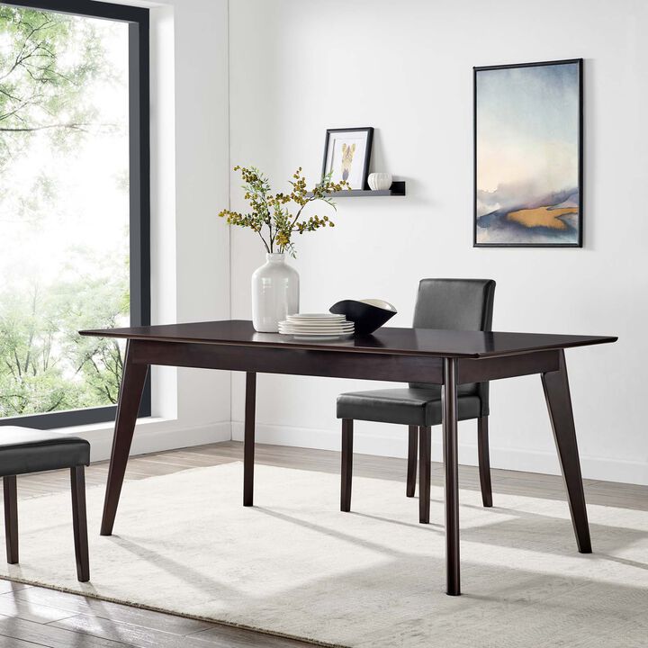Modway - Oracle 69" Rectangle Dining Table Cappuccino